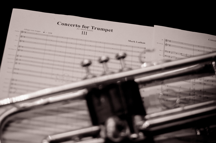 trumpet and score picture